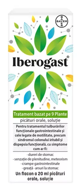 Iberogast picaturi orale, 20ml, Bayer, [],farmacom.ro