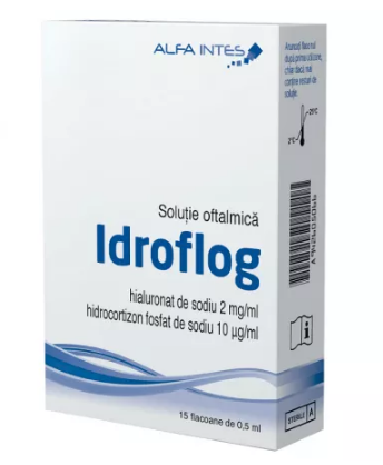 Idroflog solutie oftalmica, 15 flacoane x 0.5 ml, Alfa Intens, [],farmacom.ro