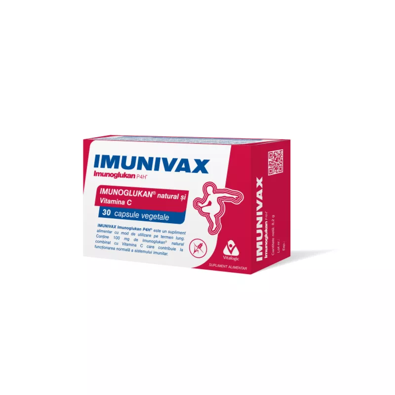 IMUNIVAX IMUNOGLUKAN P4H * 30 CAPSULE, [],farmacom.ro