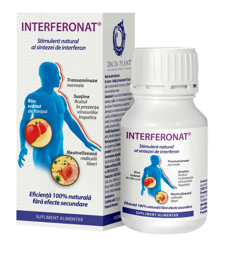Interferonat, 120 comprimate, Dacia Plant, [],farmacom.ro