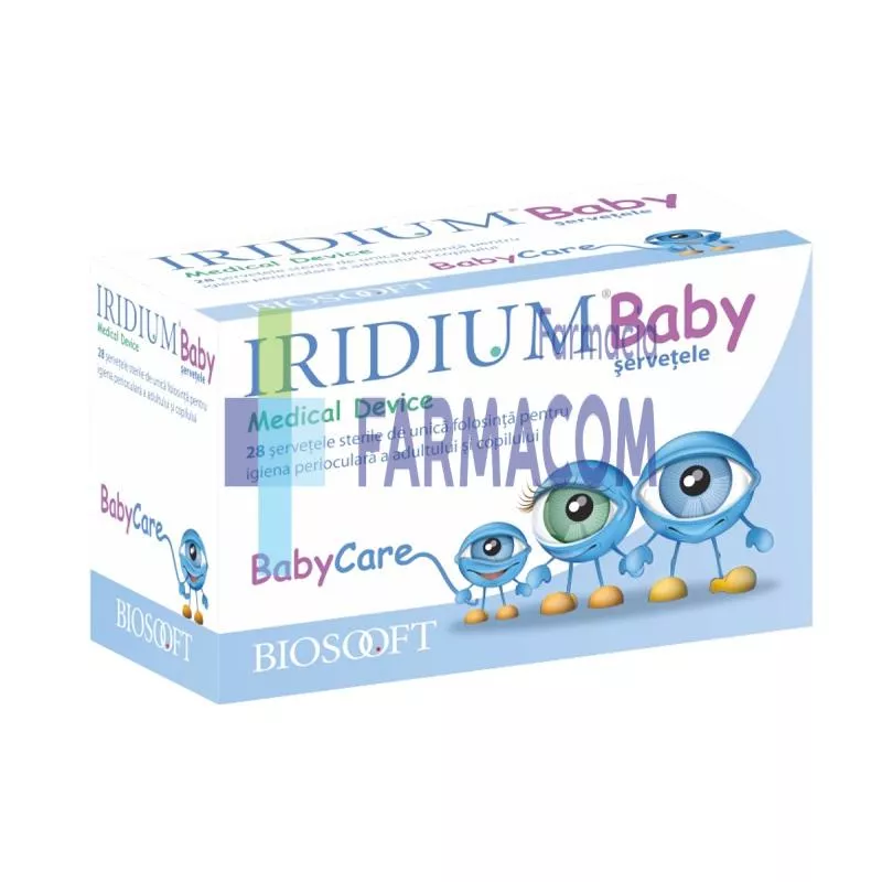 IRIDIUM BABY SERVETELE OCULARE * 28 BUC, [],farmacom.ro