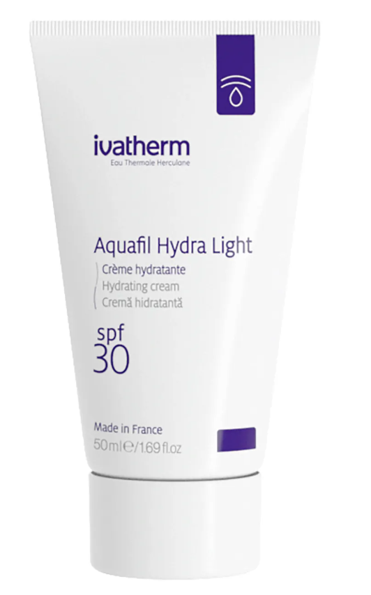 Ivatherm Aquafil Hydra Light, crema hidratanta, SPF 30, 50 ml, [],farmacom.ro
