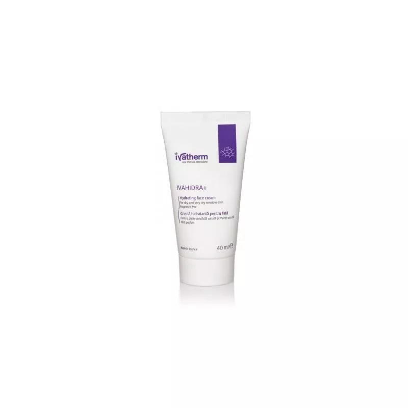 Ivatherm Ivahidra+ crema hidratanta pentru piele uscata, 40 ml, [],farmacom.ro
