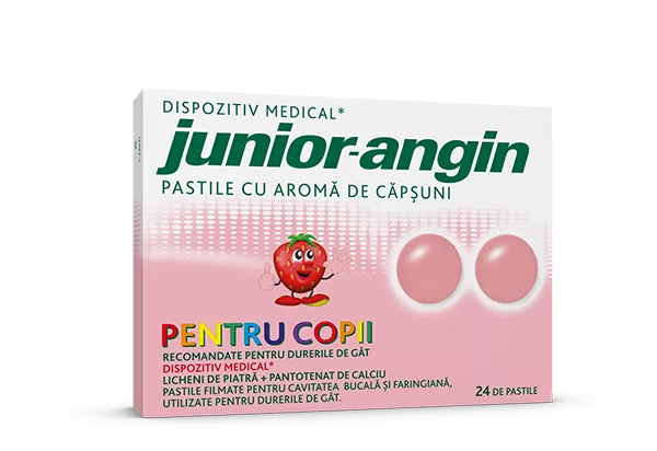 JUNIOR ANGIN DE CAPSUNI * 24 PASTILE, [],farmacom.ro