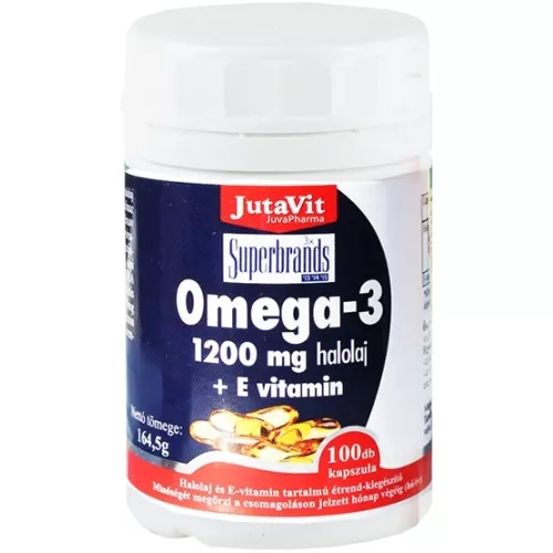 JUTAVIT OMEGA 3 ULEI DE PESTE 1200 MG + VITAMINA E * 100 CAPSULE, [],farmacom.ro