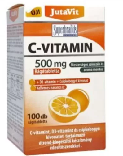 JUTAVIT VIT C 500 MG+VIT D3+EXTR MACESE * 100 TB, [],farmacom.ro