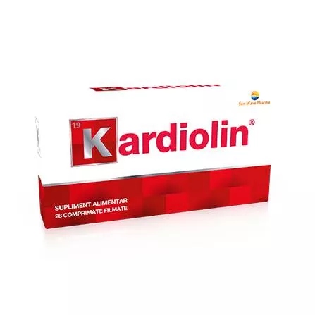 Kardiolin, 28 comprimate filmate, Sun Wave Pharma, [],farmacom.ro