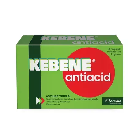 KEBENE ANTIACID * 40 COMPRIMATE MASTICABILE
