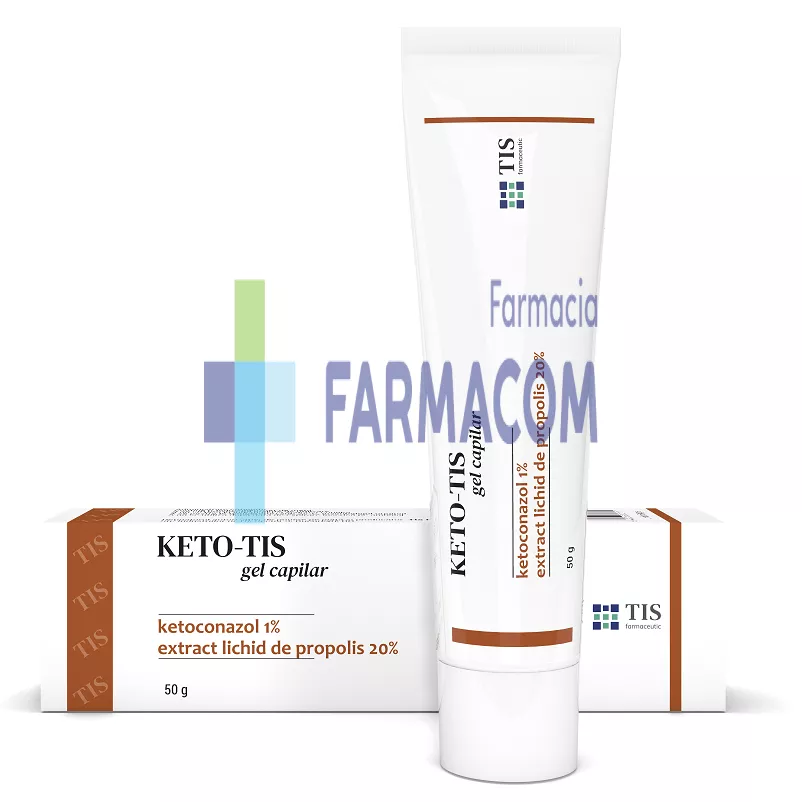 Keto-Tis gel capilar, 50 g, Tis, [],farmacom.ro