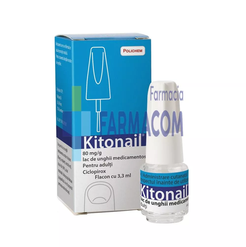 Kitonail, 80 mg/g, 3.3 ml, Polichem, [],farmacom.ro
