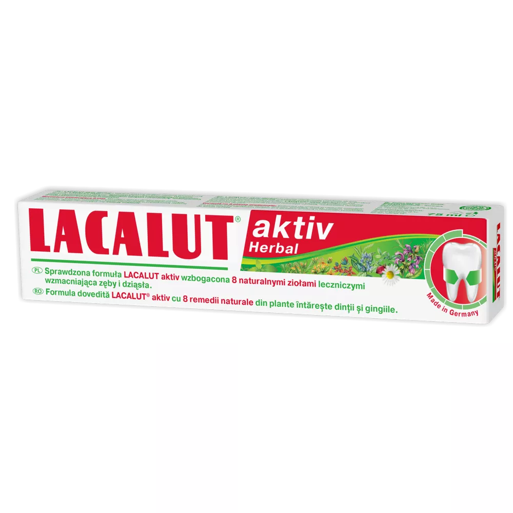 LACALUT AKTIV HERBAL PASTA DINTI 75ML, [],farmacom.ro
