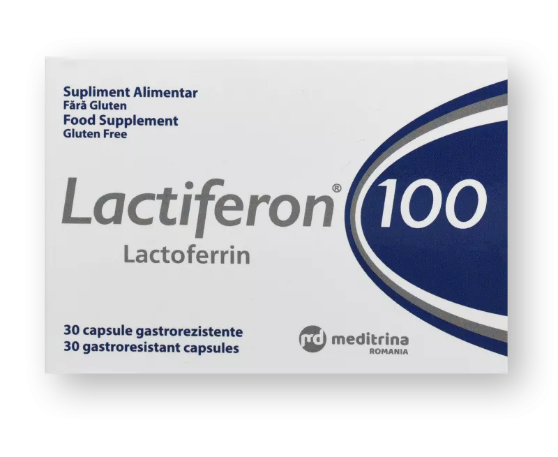 LACTIFERON 100 * 30 CAPSULE GASTROREZISTENTE, MEDITRINA