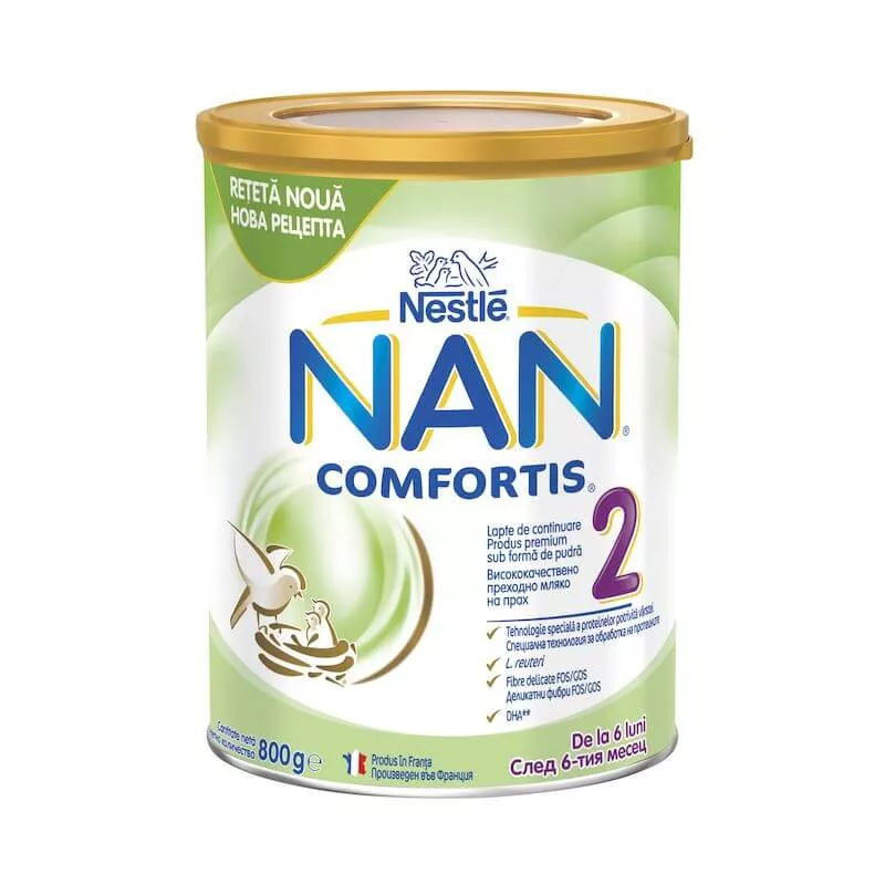 LAPTE NAN 2 COMFORTIS 800G, [],farmacom.ro
