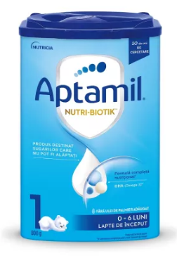 Lapte praf Aptamil Nutri Biotik 1, 0-6 luni, 800 g, [],farmacom.ro