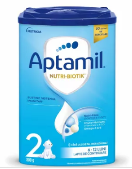 Lapte praf Aptamil Nutri Biotik 2, 6-12 luni, 800 g, [],farmacom.ro