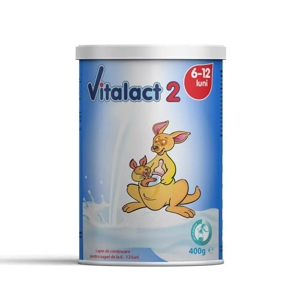LAPTE PRAF VITALACT 2 * 400 GR (6-12 luni ), [],farmacom.ro