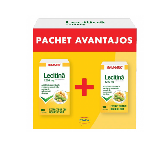 LECITINA 1200 MG X 80 CAPSULE +LECITINA 1200 MG X 30 CAPSULE, [],farmacom.ro