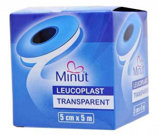 LEUCOPLAST TRANSPARENT MINUT 5 CM * 5 M