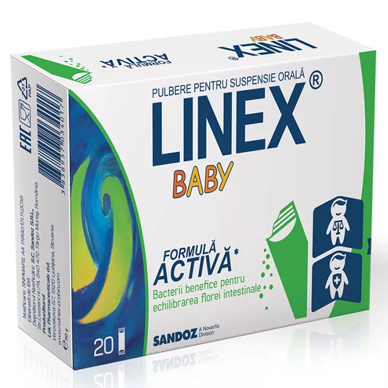 LINEX BABY - PROBIOTICE PENTRU COPII, 20 PLICURI, [],farmacom.ro