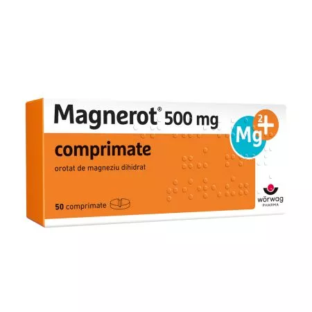 MAGNEROT 500 MG * 50 COMPR, [],farmacom.ro