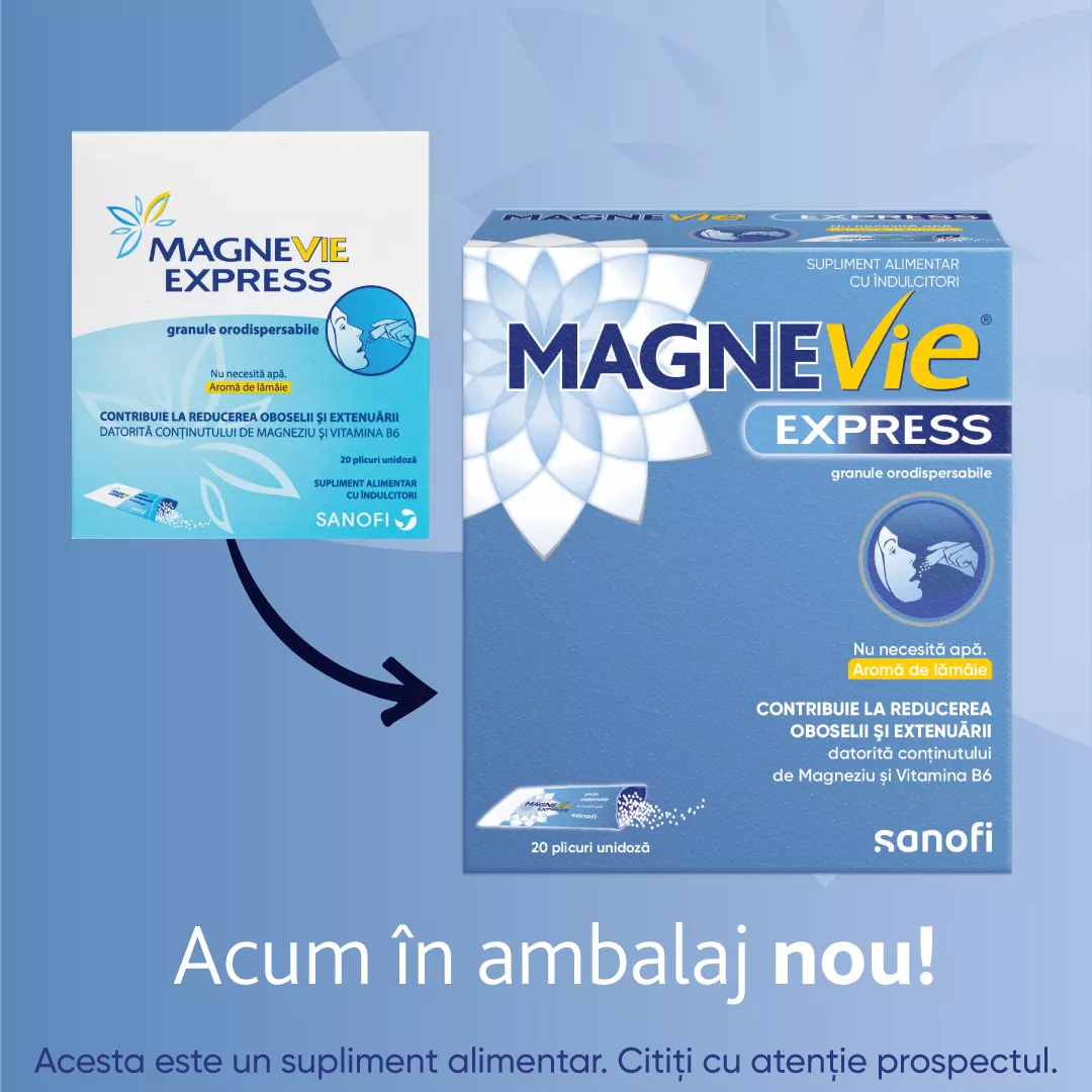MAGNEVIE EXPRESS GRANULE ORODISPERSABILE, 20 PLICURI, SANOFI, [],farmacom.ro