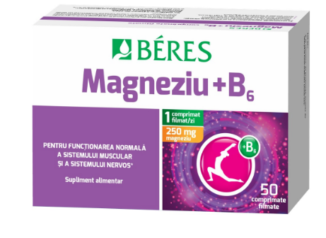 MAGNEZIU-VIT B6 * 50 CPR FILM BERES, [],farmacom.ro