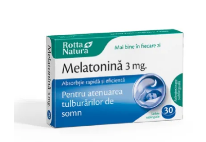 MELATONINA 3 MG * 30 TB ROTTA NATURA, [],farmacom.ro