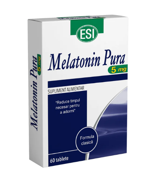 MELATONINA PURA 5 MG * 60 TABLETE, [],farmacom.ro