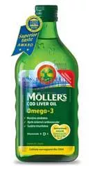 MOLLERS COD LIVER OIL OMEGA-3 LAMAIE * 250 ML, [],farmacom.ro