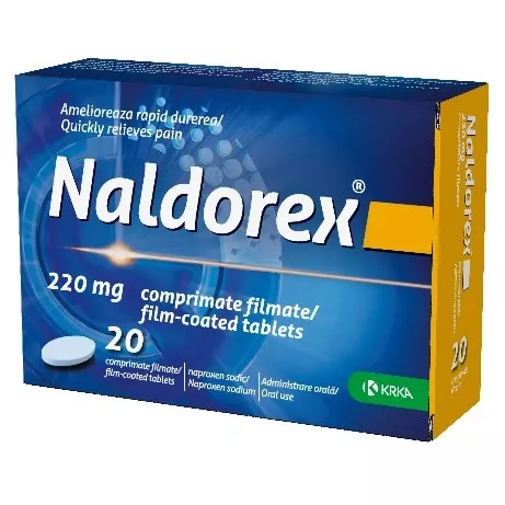 NALDOREX 220 MG * 20 COMPRIMATE FILMATE, [],farmacom.ro