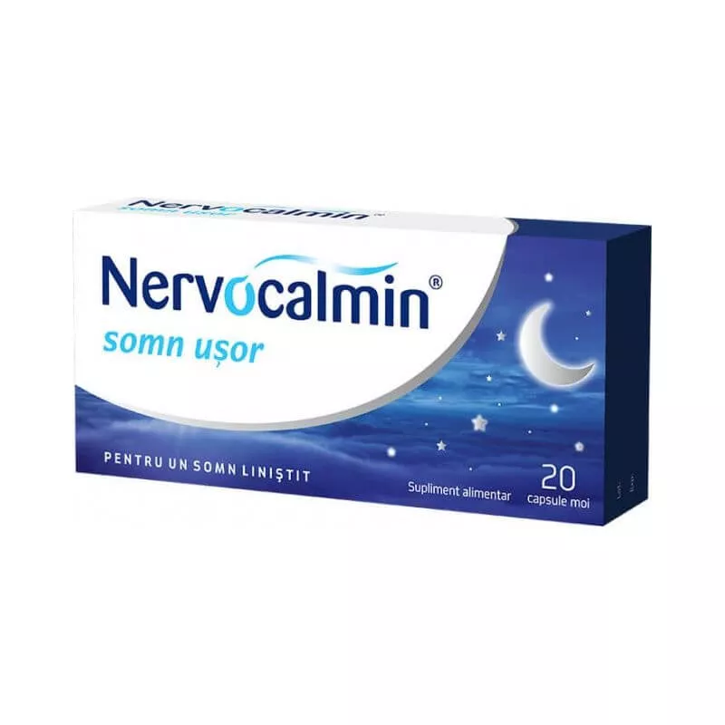 NERVOCALMIN SOMN USOR+VALERIANA X 20 CP, [],farmacom.ro
