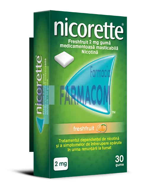 NICORETTE FRESHFRUIT 2 MG * 30 GUME, [],farmacom.ro