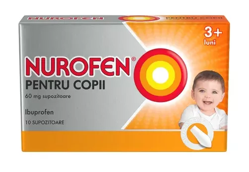 NUROFEN 60 MG COPII * 10 SUPOZITOARE RECKITT, [],farmacom.ro