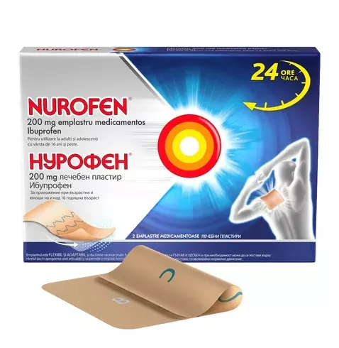 NUROFEN EMPLASTRU MEDICAMENTOS 200 MG * 2 BUC RECKITT, [],farmacom.ro