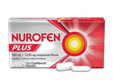 NUROFEN PLUS 200 MG * 24 COMPRIMATE FILMATE, RECKITT BENCKISER, [],farmacom.ro