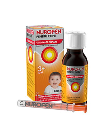 NUROFEN COPII SUSPENSIE ORALA 100MG/5ML * 100 ML CAPSUNI RECKITT, [],farmacom.ro