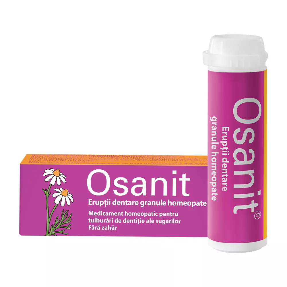 Osanit granule homeopate eruptii dentare, 1 tub, 7.5g, [],farmacom.ro