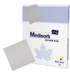 PANS MEDISORB SILVER ADEZ.CU AG 10 X 20 CM * 5 BUC 899455, [],farmacom.ro
