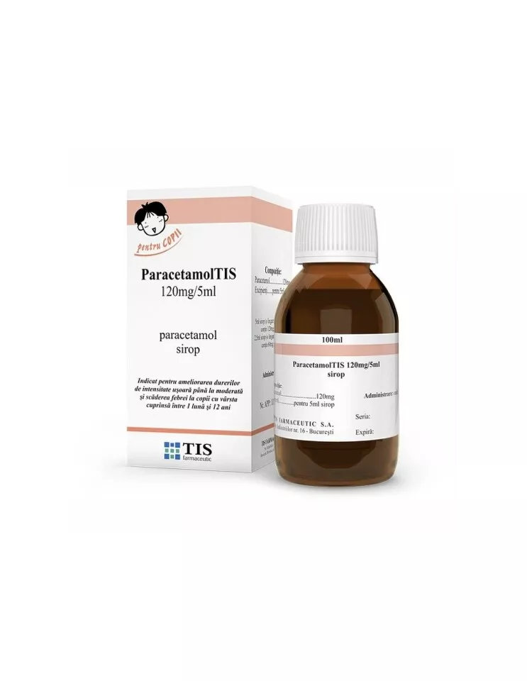 PARACETAMOL 120MG/5ML* 100 ML TIS, [],farmacom.ro