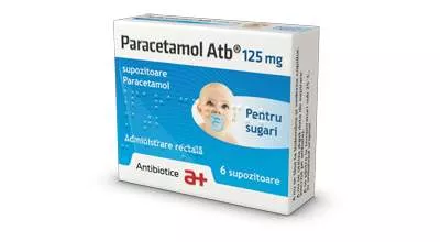 PARACETAMOL 125 MG SUGARI * 6 SUP ATB, [],farmacom.ro