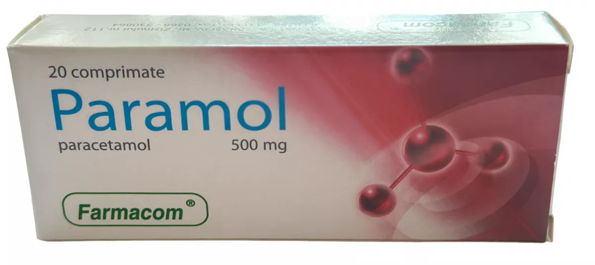 Paramol, 500 mg, 20 comprimate, Farmacom, [],farmacom.ro