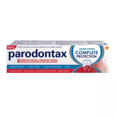 Parodontax Complete Protection pasta de dinti extra fresh, 75 ml, [],farmacom.ro