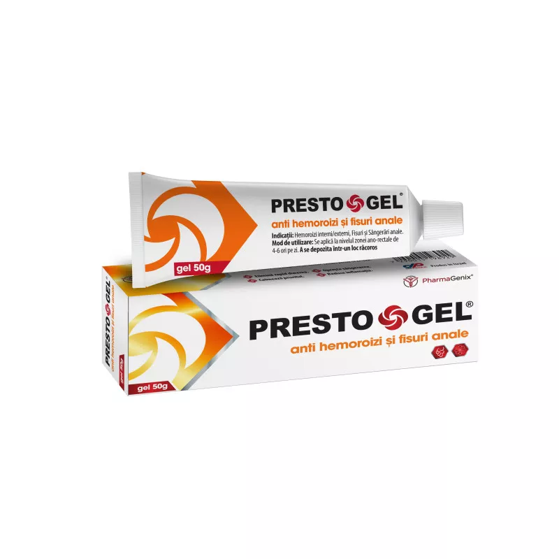 Prestogel Gel hemoroizi, 50g, [],farmacom.ro