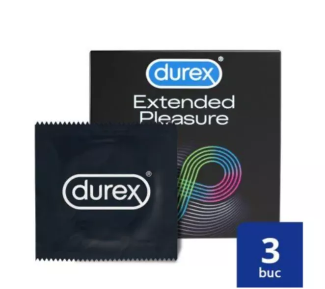PREZERVATIVE DUREX EXTENDED PLEASURE X3, [],farmacom.ro