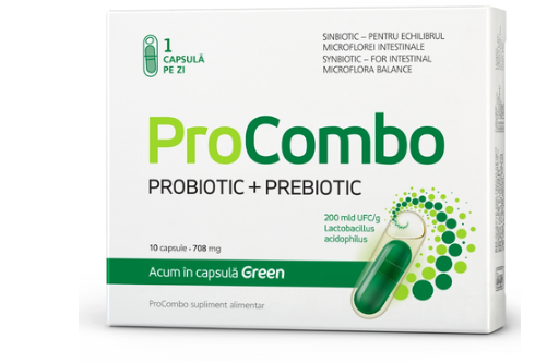 ProCombo probiotic + prebiotic, 10 capsule, [],farmacom.ro