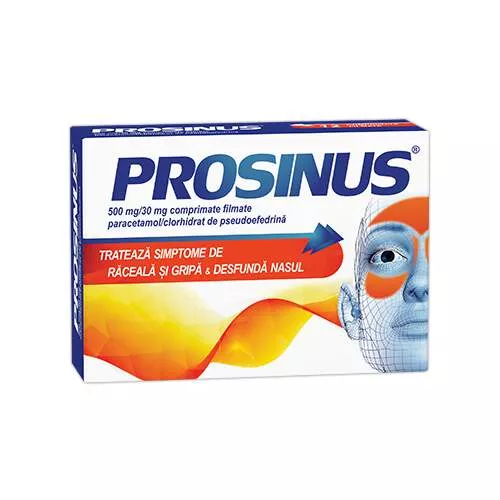 Prosinus, 500 mg/30 mg, 20 comprimate, Fiterman, [],farmacom.ro