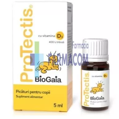 PROTECTIS CU VIT D3 PICATURI * 5 ML, [],farmacom.ro