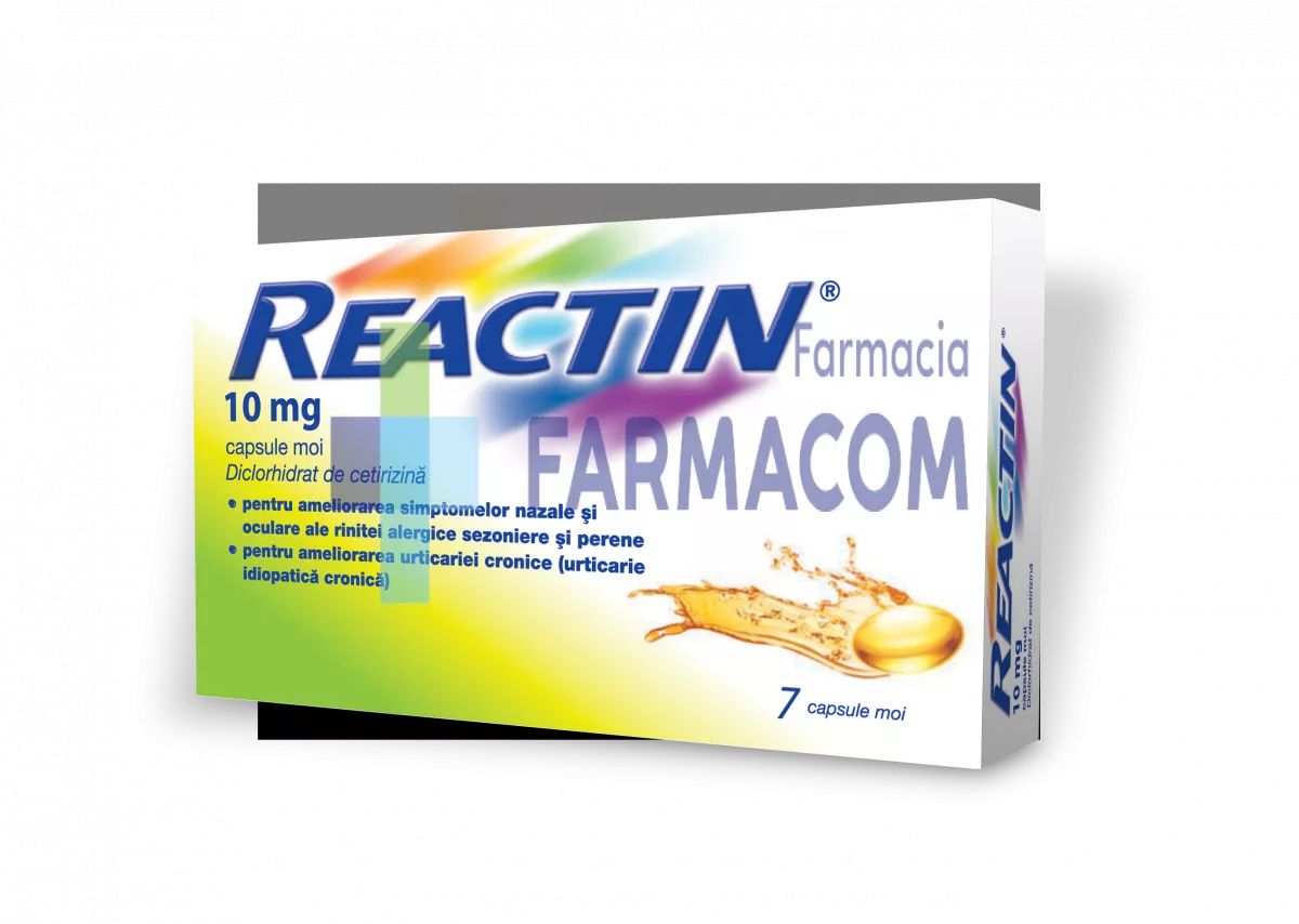Reactin, 10mg, 7 capsule moi, McNeil, [],farmacom.ro