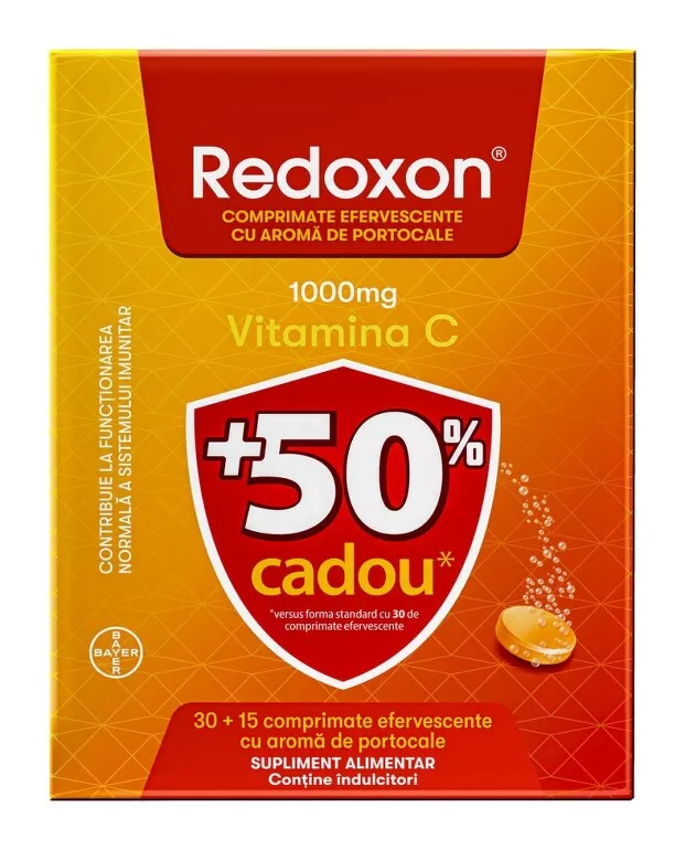 REDOXON VITAMINA C 1000 MG PORTOCALE* 45 CPR EFF 1+50% CADOU