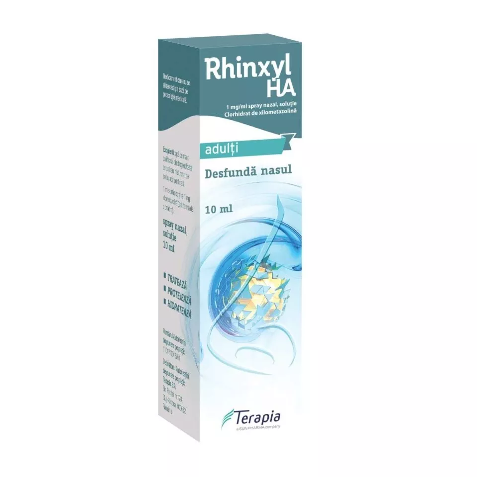 Rhinxyl Ha spray nazal solutie, 1 mg/ml, 10 ml, Terapia, [],farmacom.ro
